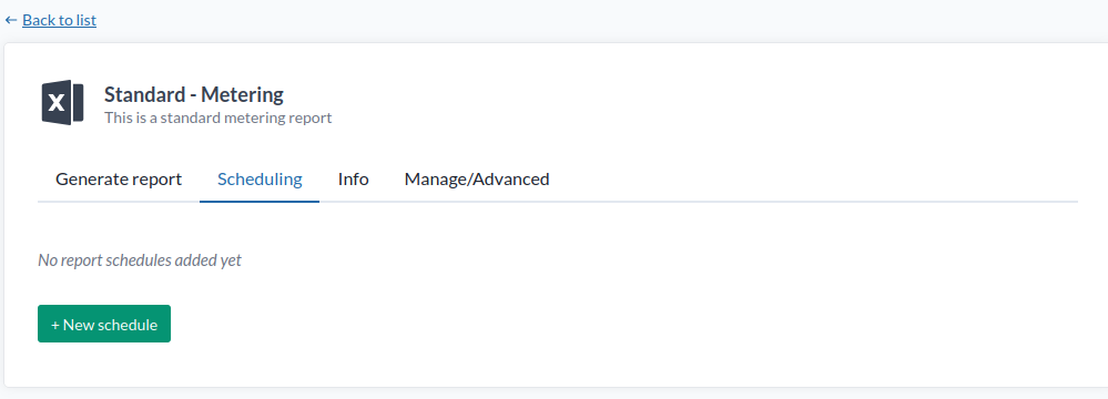 Scheduling Tab
