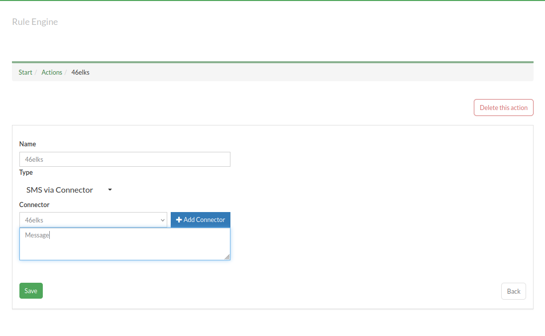 SMS via Connector